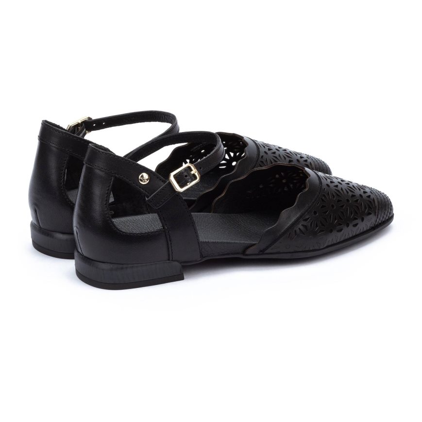 Women's Pikolinos BENISSA Flat Sandals Black | NZ E872A0Q